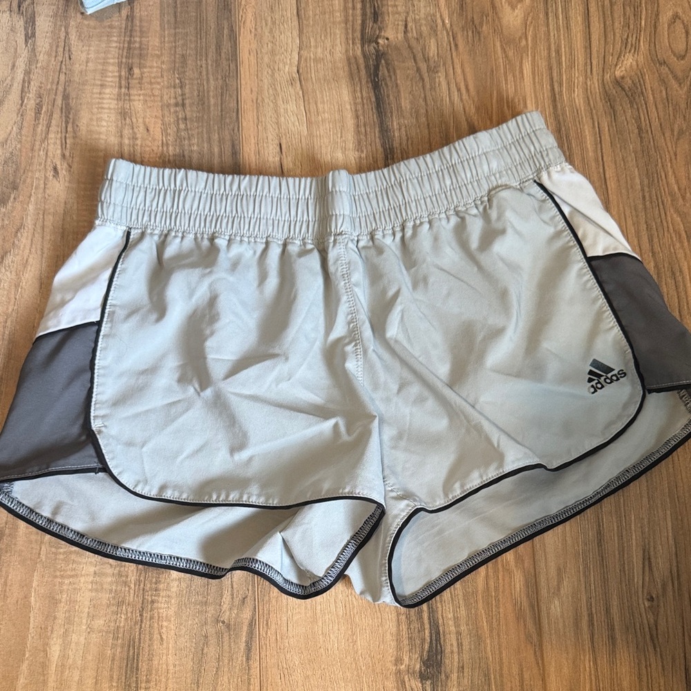 Adidas Women's Athletic Shorts in Gray and Black